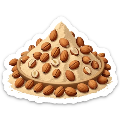 powdered  nuts sticker