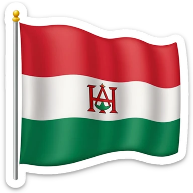 Un emoji de la bandera de la comunidad autónoma de Andalucia del este estilo 🇪🇸 sticker