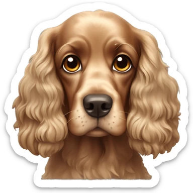 Cocker spaniel dog sticker