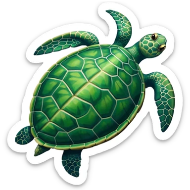 Sea turtle sticker