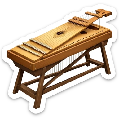 santoor hammered dulcimur sticker