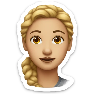 intimate indoor portrait of woman sticker