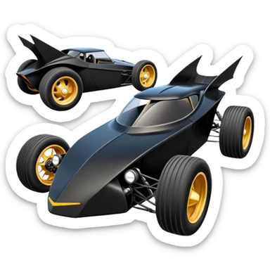 futuristic Batmobile loosely based on 1956 freightliner school bus (flat long straight organically-shaped mechanical roomy interior seating inside the body) stealthy town hot rod desert dirt racing rwd buggy  sticker