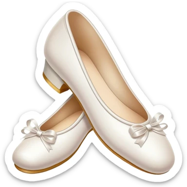 white ballerina shoe sticker