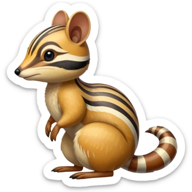 Shiny Colorful exotic Numbat (full body) sticker