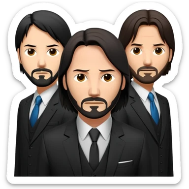 Elinde silah tutan jon wick sticker