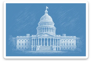 Create a header size 1200 x 800 that uses this image, but make it a white sketch, with a blue background, like the 2nd image sticker