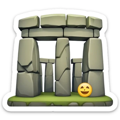 Cinematic Realistic Stonehenge Emoji sticker