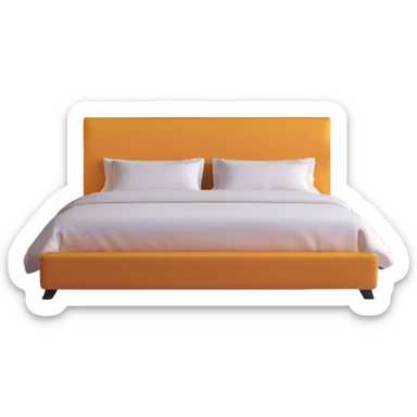 spacious modern bedroom with elegant furniture, mood lighting, king bed, stylish decor sticker