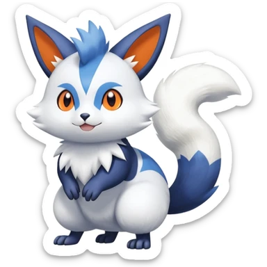 Shiny Furret-Meowstic-Zangoose-Hybrid (Full body) sticker