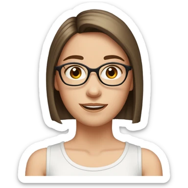 trio-girls-best-friends short hair under ear above neck, big rectanglular glasses, skin a bit brown another is the middle length, has a bit of volume, skin a bit brown, another is tallest, longest straight hair and pale skin with braces, round oval glaa  sticker