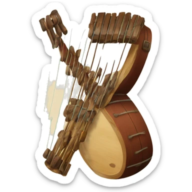 kemençe traditional music instrument at trabzon sticker