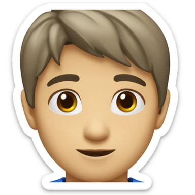 niño pequeño rubio de ojos azules grandes sticker