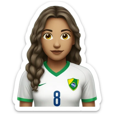 brazil player girl sticker