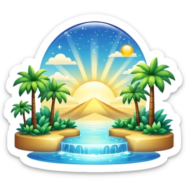  Glorious Shiny Sparkly Scenic Scenery Deco sticker