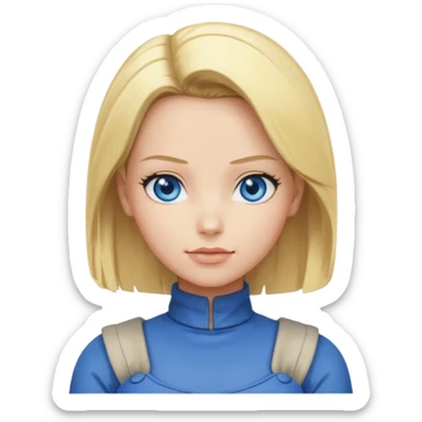 Android 18 from dragon ball super sticker