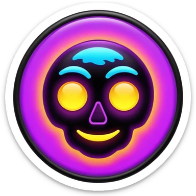 Psychedelic Black light sticker