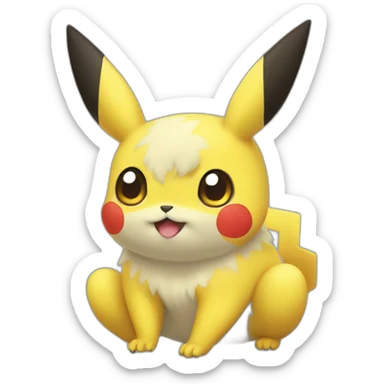 Cray picachu sticker