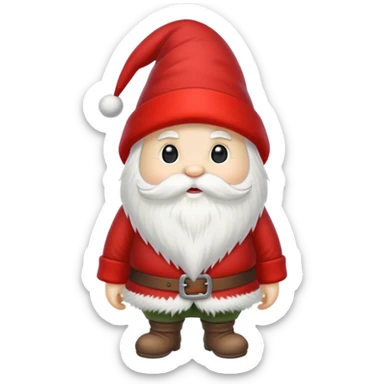 a furry creature similar to a Scandinavian gnome sticker