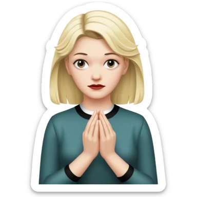 Laura Palmer from Twin Peaks  hands' gesture sticker