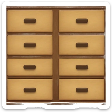 Wooden drawers sticker