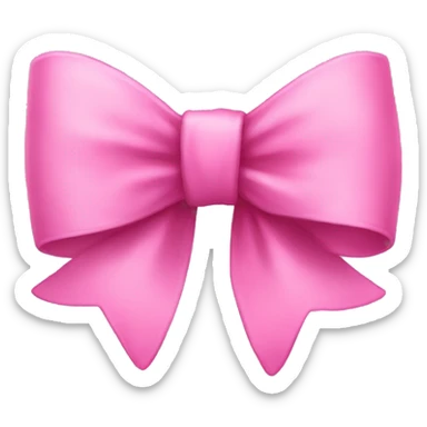pink bow sticker