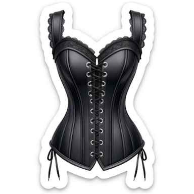 Gothic corset sticker