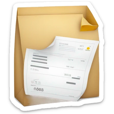 an invoice which sent freelancer to customer sticker