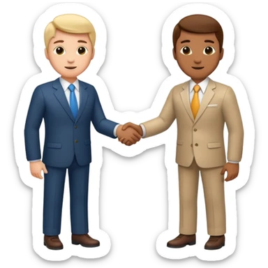 business handshake sticker