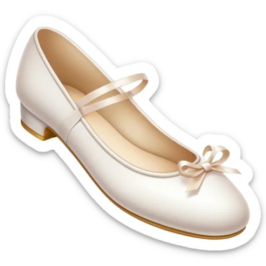 white ballerina shoe sticker