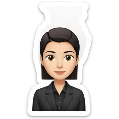 Attractive broad-shouldered Hispanic TV presenter, light brown complexion, square face with defined jawline, short straight black hair combed back with faded sides, friendly expression, black jacket with white buttoned shirt sticker