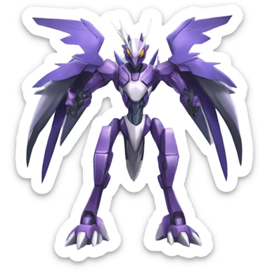  Cool Edgy Godly Futuristic Digimon-Fakemon-Genesect-Palkia-Dialga full body sticker