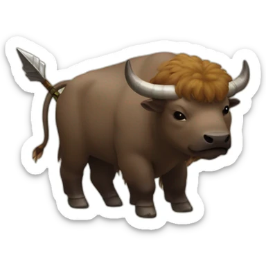appa flying bison with arrow on forehead from avatar the last airbender sticker