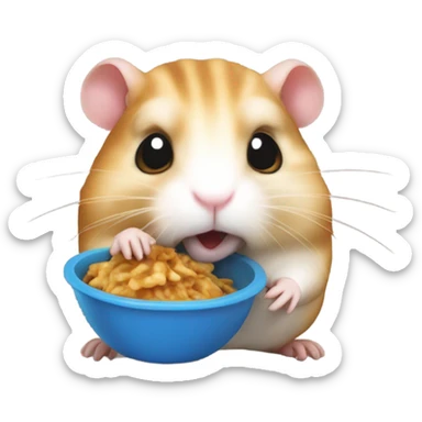 hamster comiendo shawarma sticker