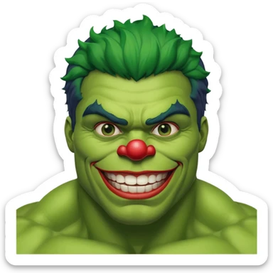 hulk palhaço sticker