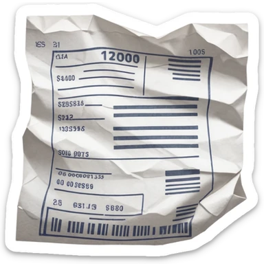 Scanning a receipt sticker