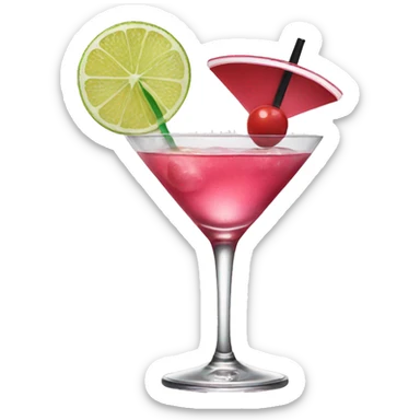 a cosmopolitan cocktail  sticker