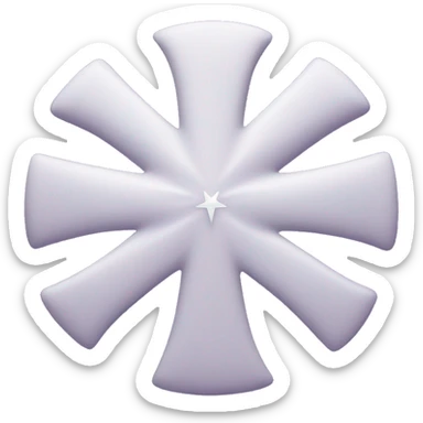 White star of Goliath on a purple square background  sticker