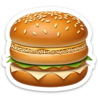 without patty or veg, just bread bun sticker