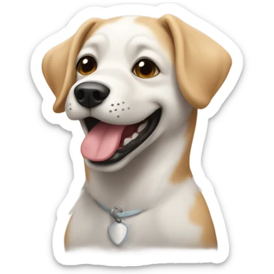 Un perrito enojado sticker