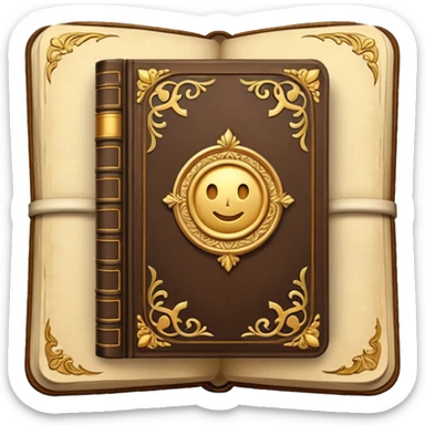 Very Thick old book sticker