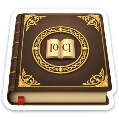 Very Thick old book sticker