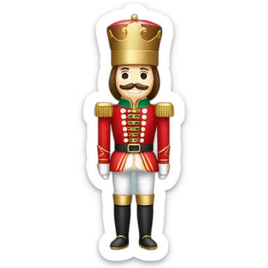 christmas nutcracker full body sticker
