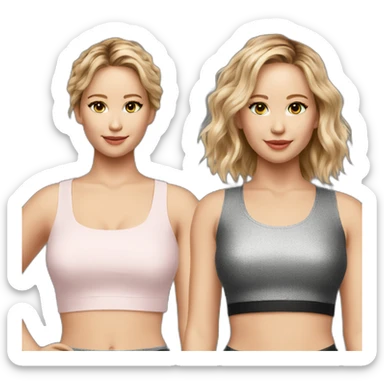 jennifer lawrence crop top sticker