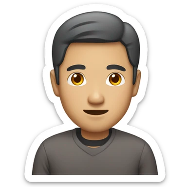 Asian man mid age sticker