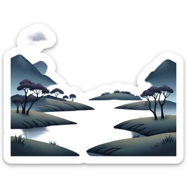 Gloomy-dusky-dull-aesthetic-scenic-scenery-Decoration sticker