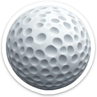 golfball and tee sticker