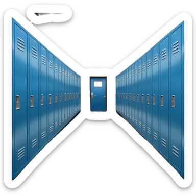 school hallway sticker