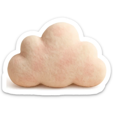 aesthetic cloud-shaped pillow sticker