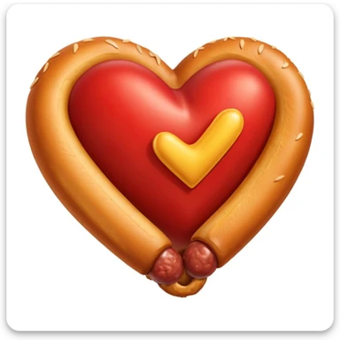 Corazon con bangers de Venezuela sticker